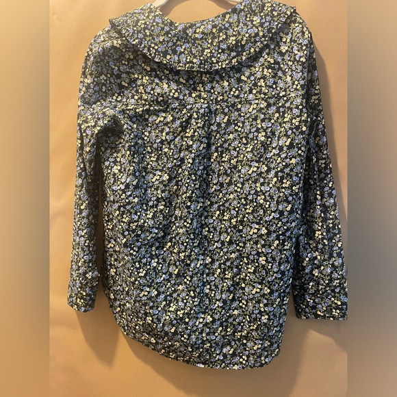 English Factory Black Floral Button Down Shirt XS - Picture 4 of 5